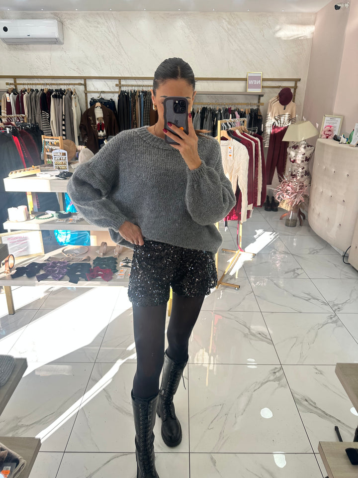 556 Shorts paillettes