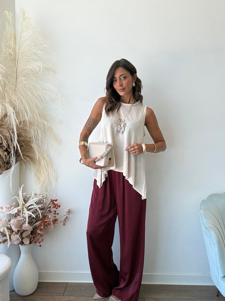 960 Pantalone Gipsy satinato