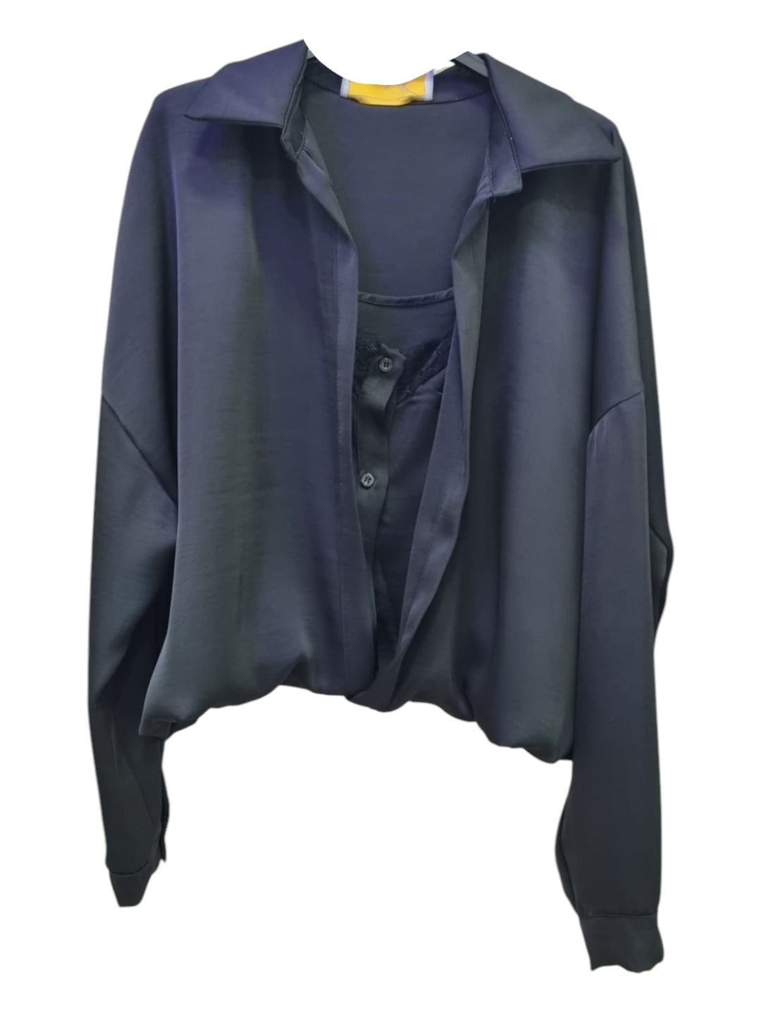 853 Camicia con top in raso