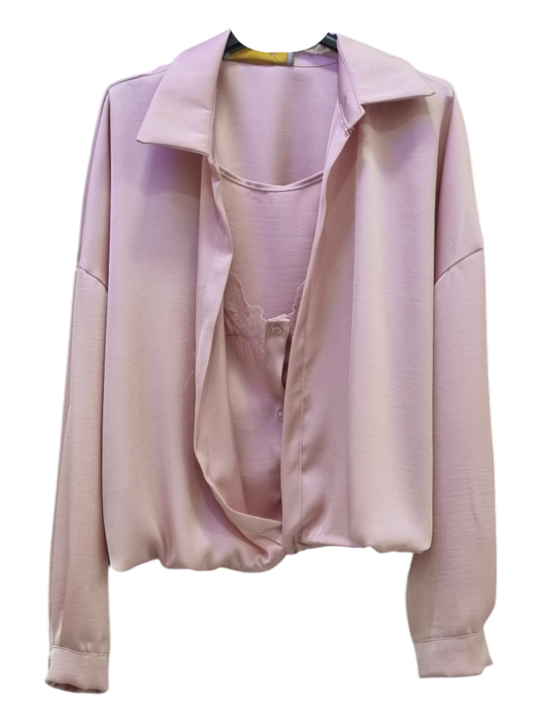 853 Camicia con top in raso