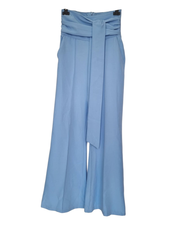 828 Pantalone fascia vita alta