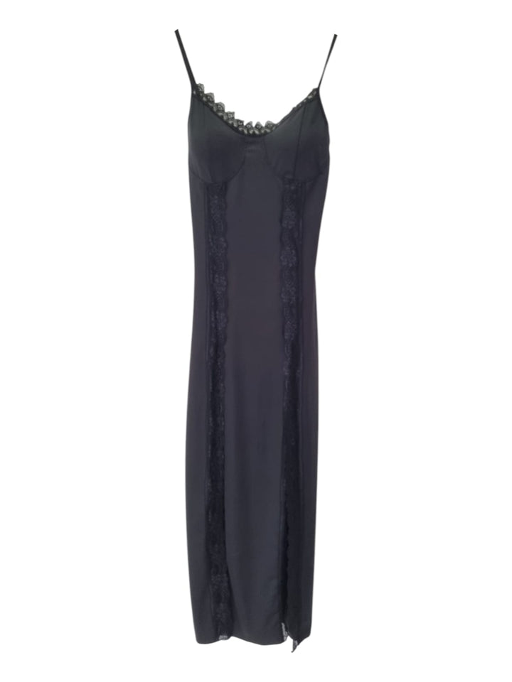 134 Dress black pizzo