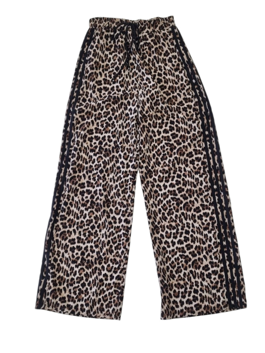 291 Pantalone animalier righe laterali