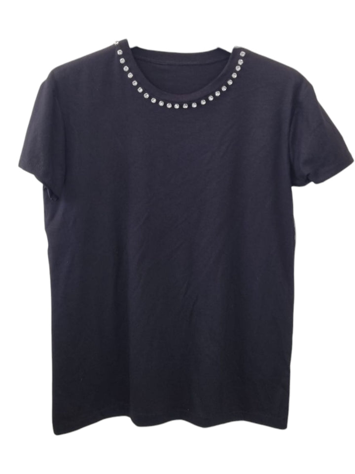 349 Tee giro collo jewel