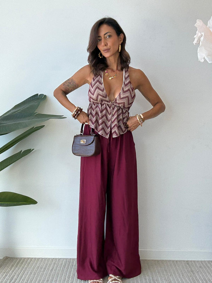 673 Top scollo schiena