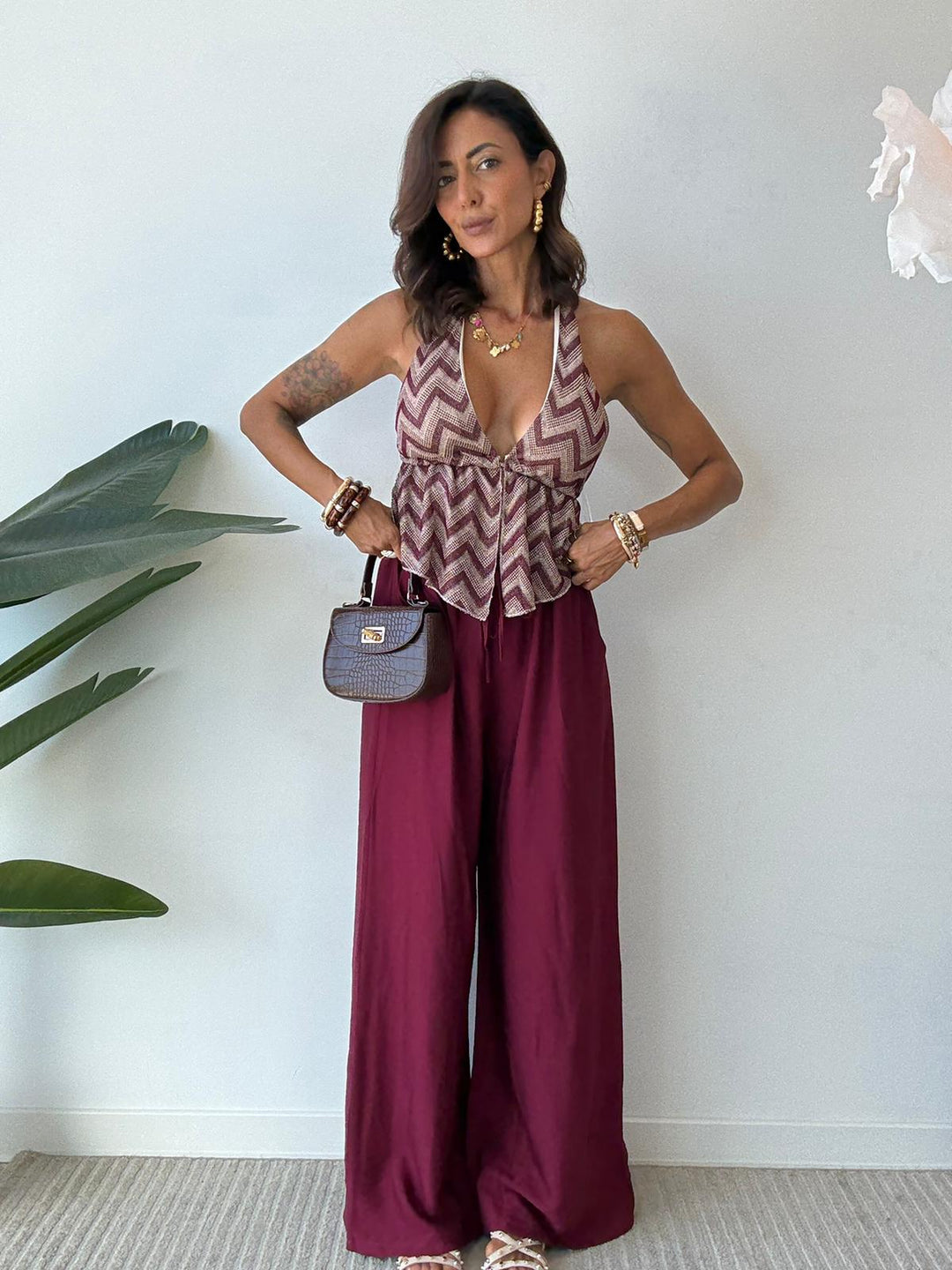 629 Pantalone con laccio