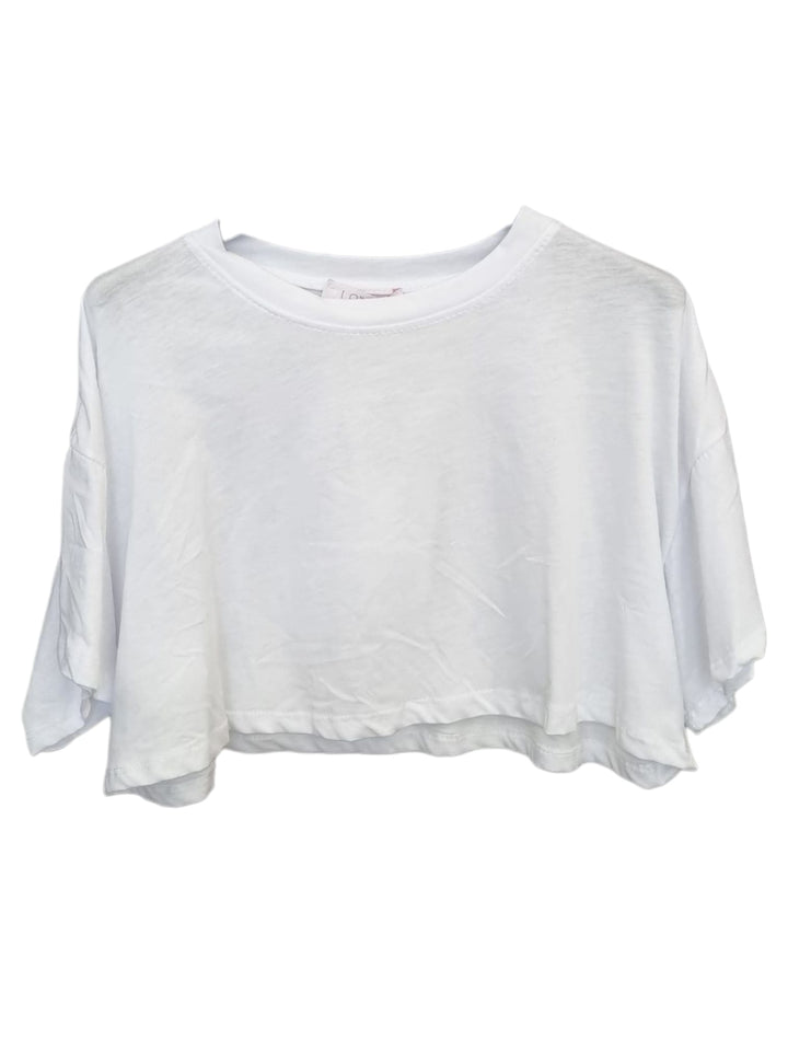 721 Tee Crop white