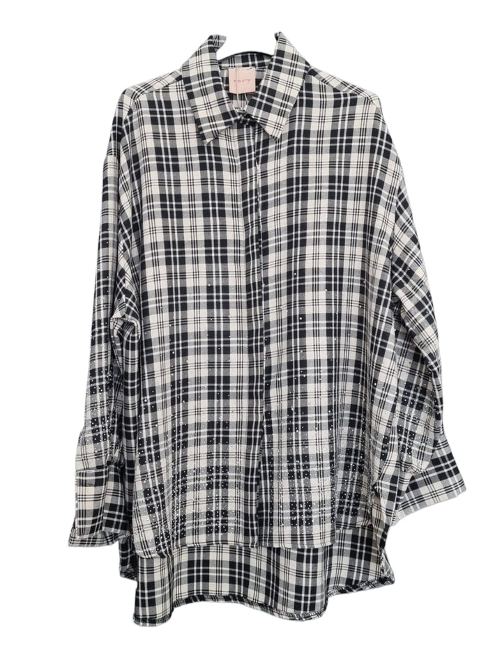 808 Camicia quadro glow