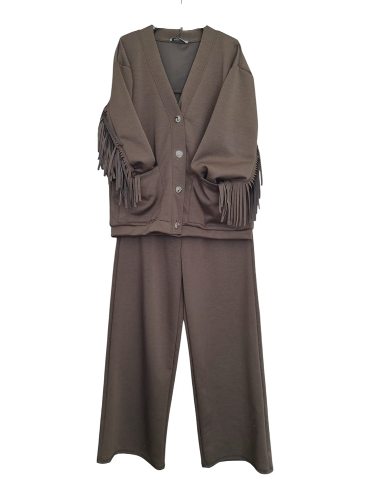 818 Coordinato sporty frange