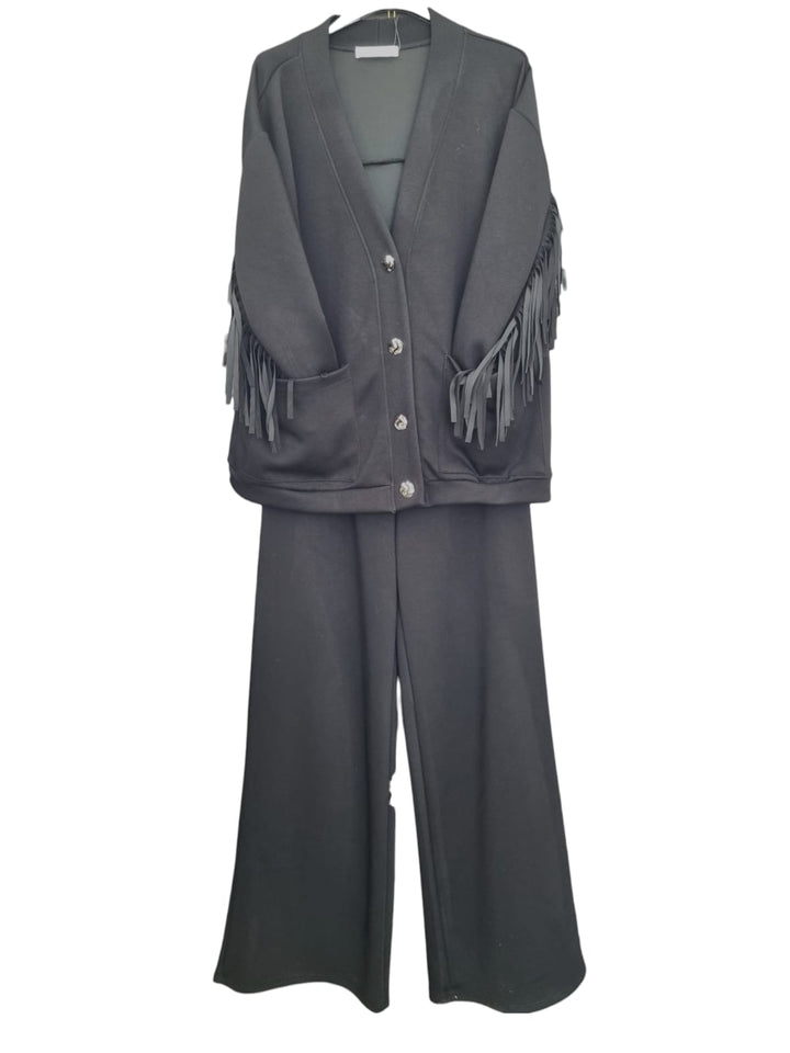 818 Coordinato sporty frange