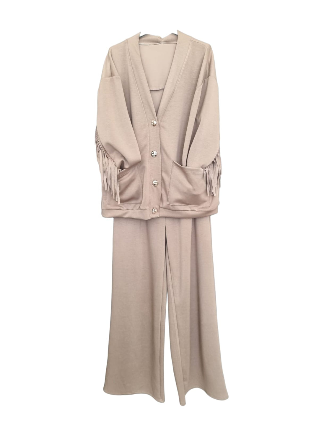 818 Coordinato sporty frange