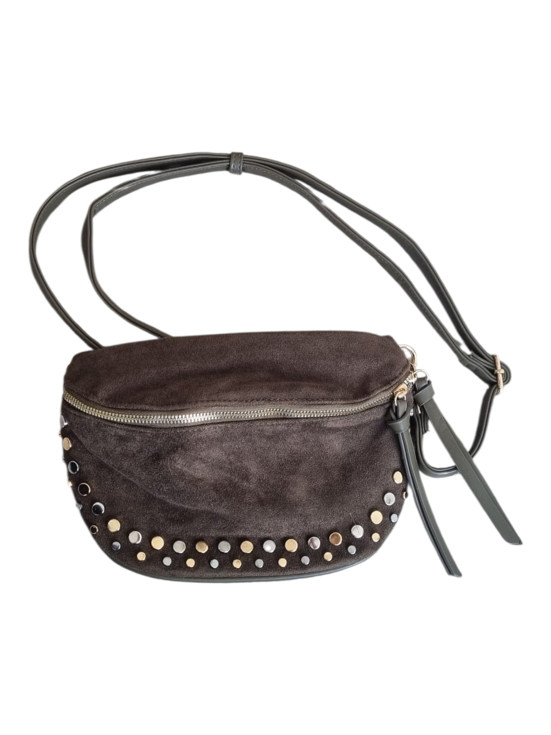 842 Marsupio suede borchie
