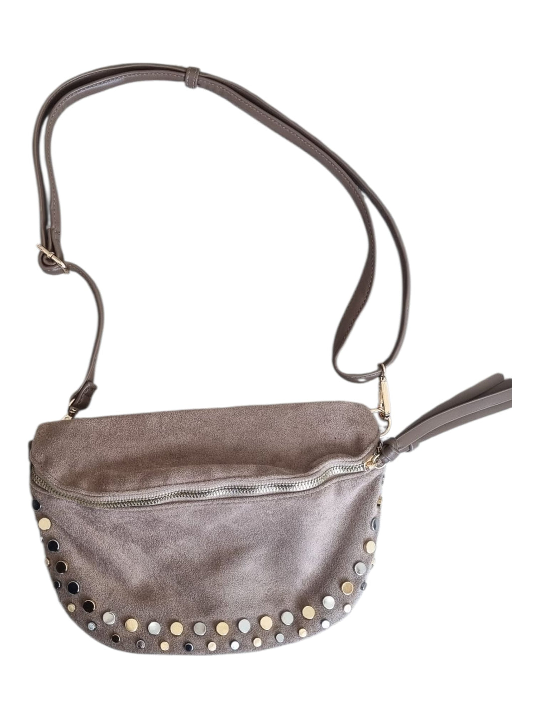 842 Marsupio suede borchie