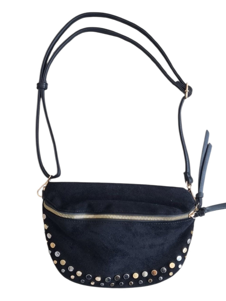 842 Marsupio suede borchie