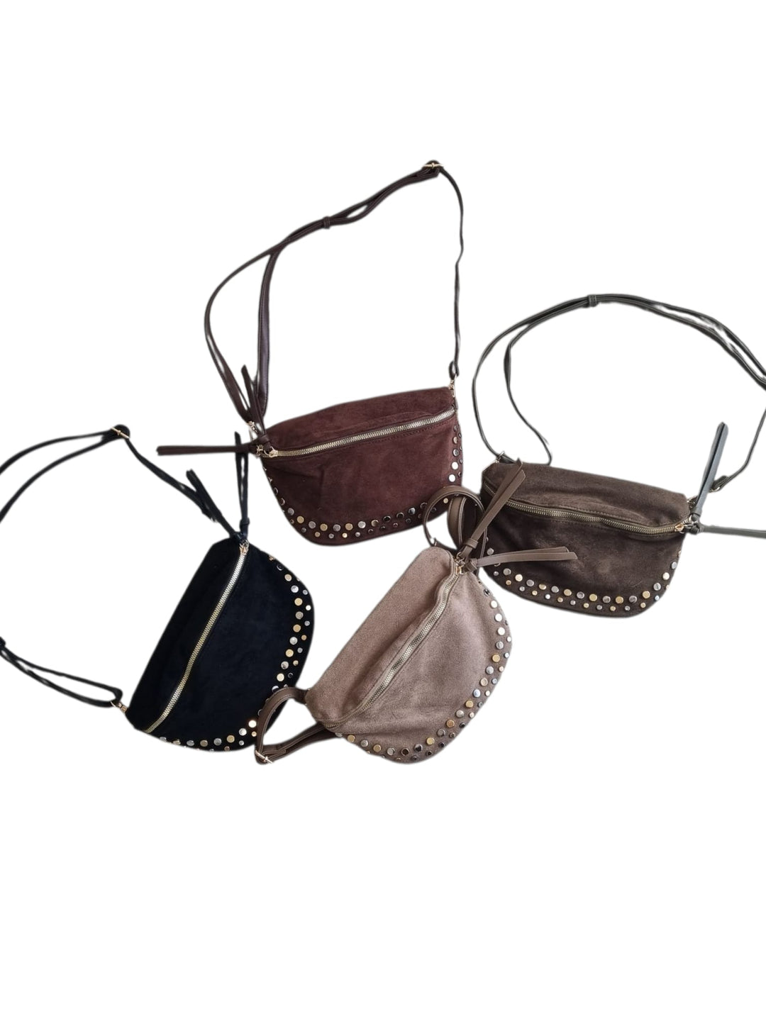 842 Marsupio suede borchie