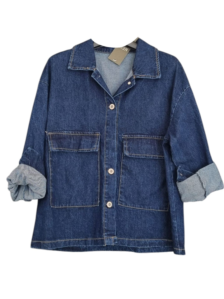 887 Camicia denim scuro Brad
