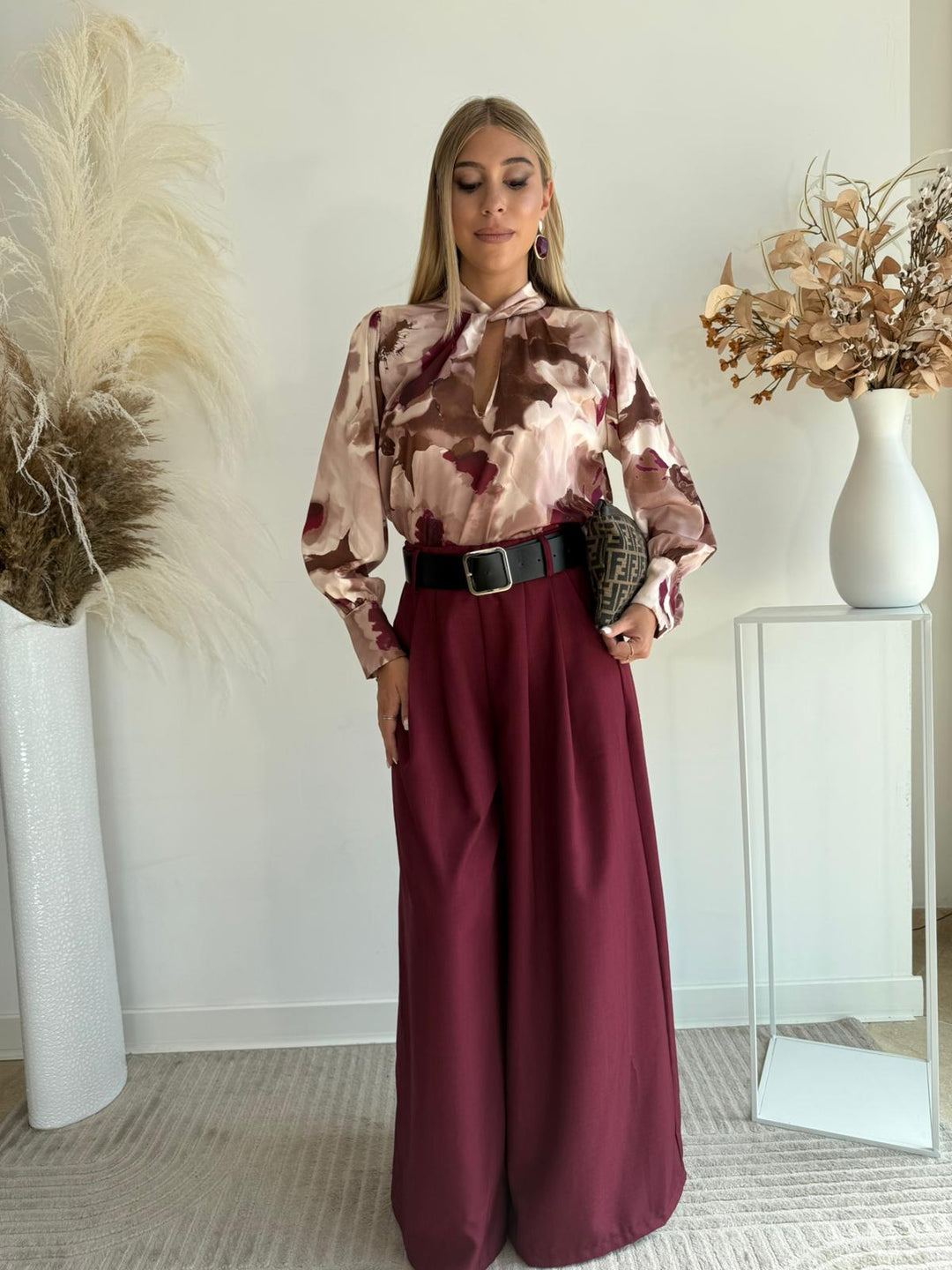 878 Pantalone con cinta