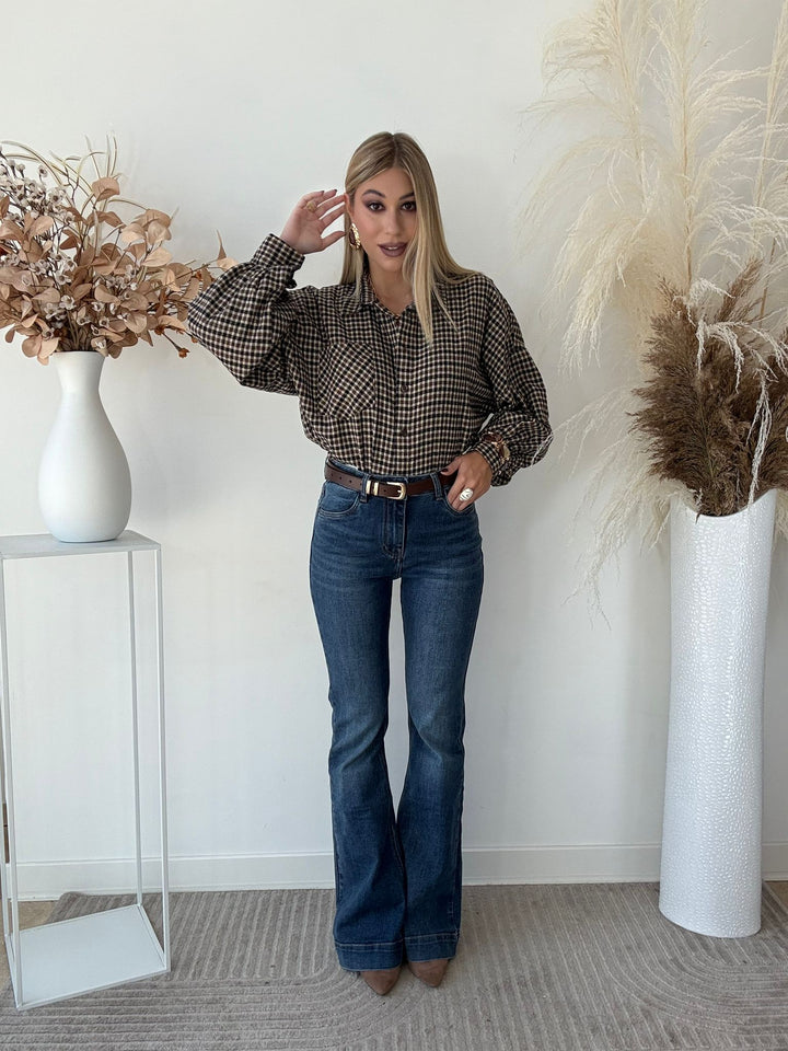 919 Camicia flannel quadretti
