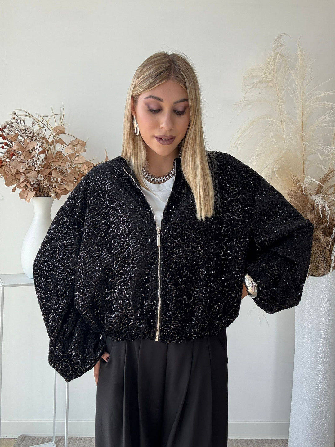 938 Bomber paillettes