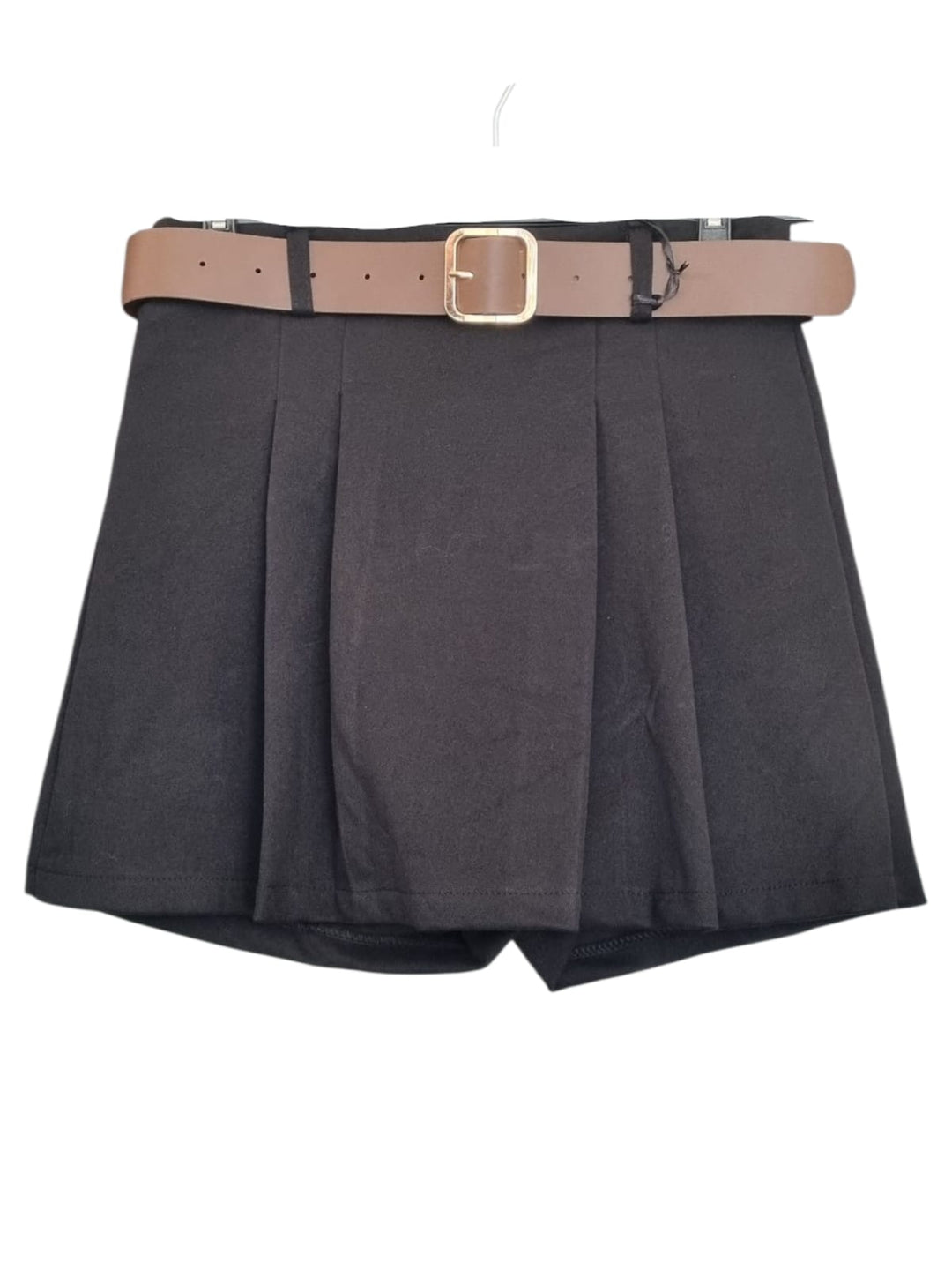 946 Gonna shorts in suede con cinta