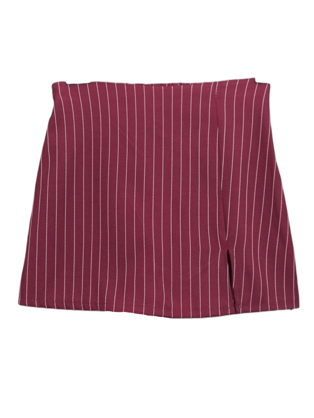 968 Gonna shorts gessata spacchetto laterale