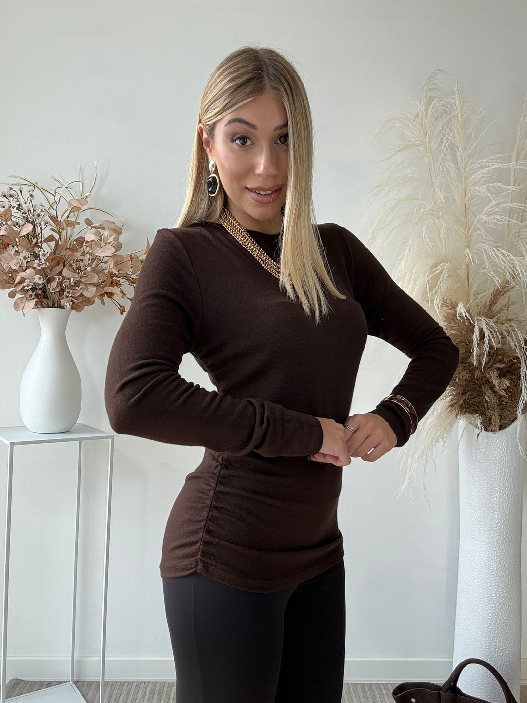 126 Maglia fianco arricciato