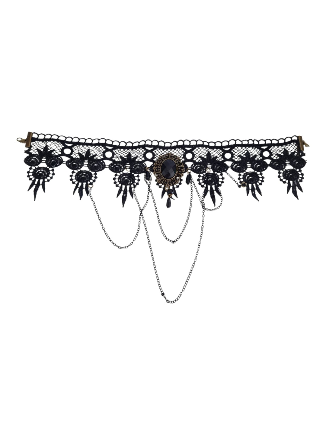 174 Girocollo in tessuto macramè