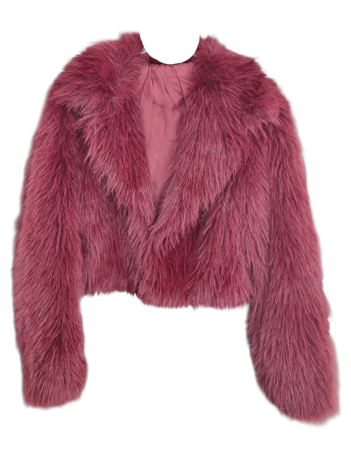 144 Eco fur Burgundy