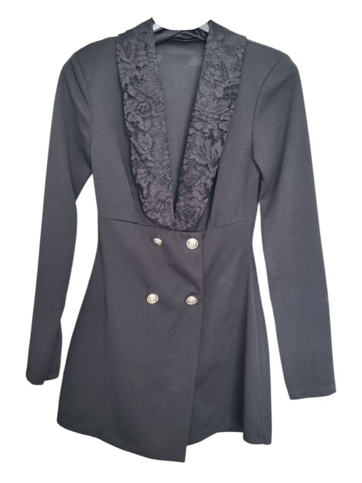 148 Jumpsuit collo pizzo Shining