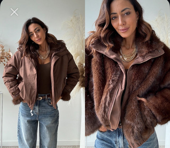 134 Eco fur double face top quality