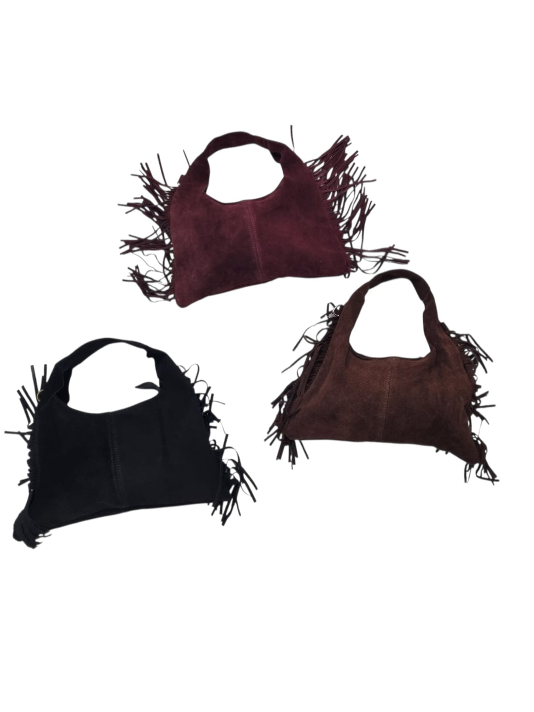 400 Borsa in suede frange