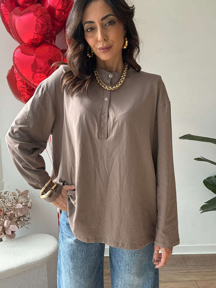 578 Maxi maglia bottoncini