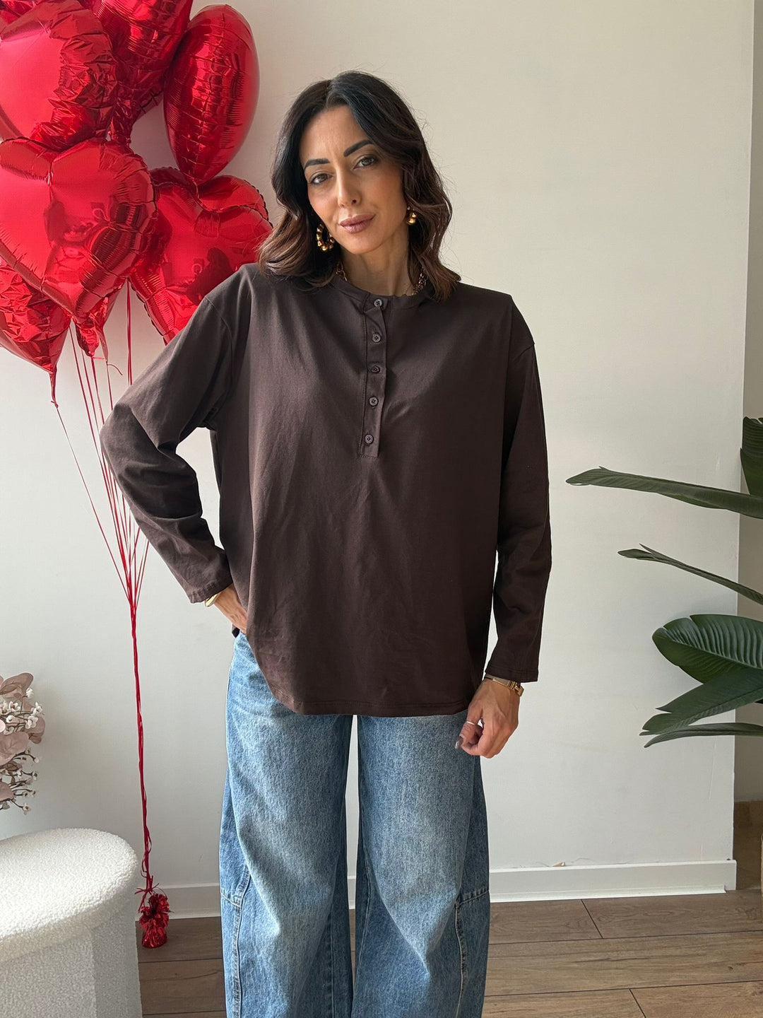 578 Maxi maglia bottoncini