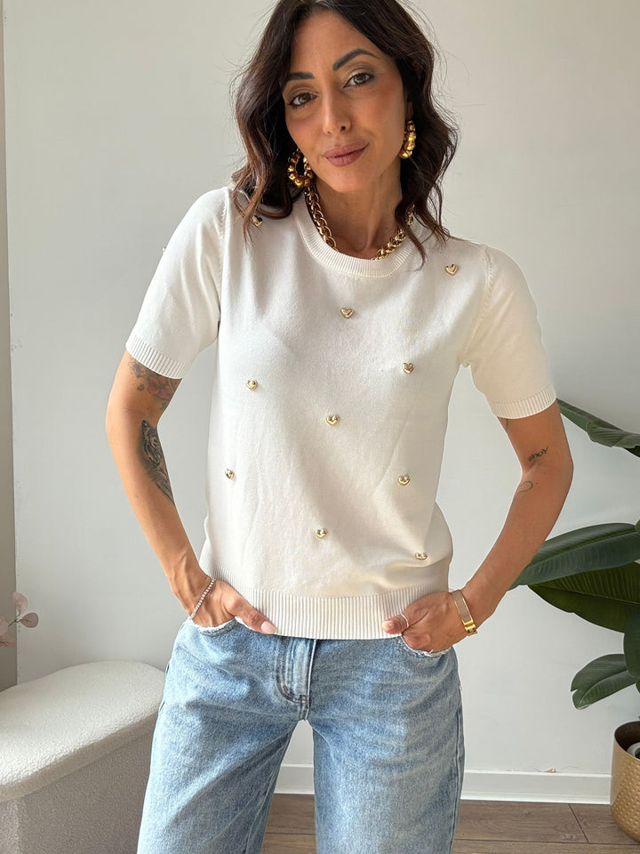 606 Maglia Cuoricini