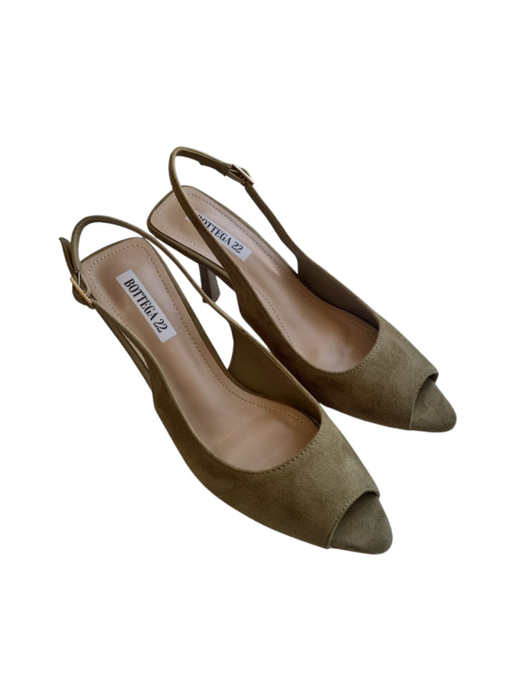 845 Sling Back suede