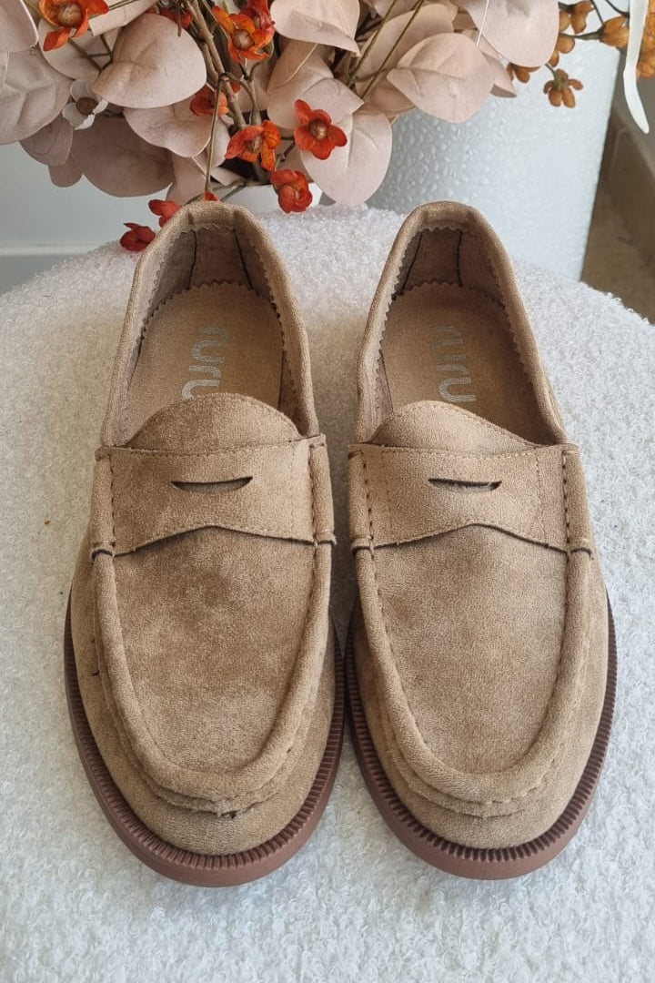 844 Mocassino in suede Khaki