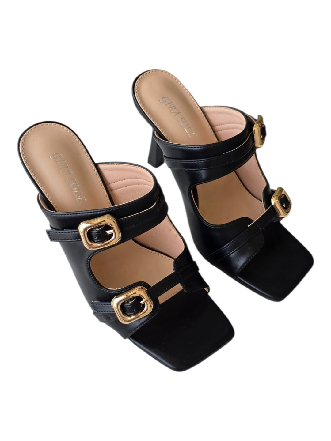 113 Sandalo tacco eco Black
