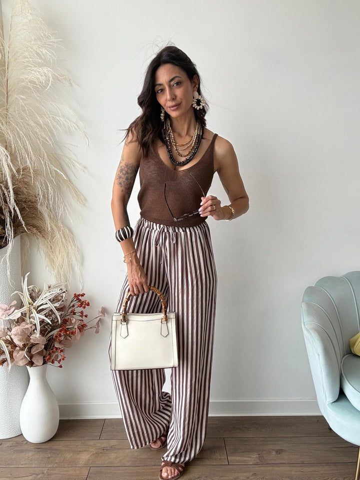 146 Pantalone righe Fly