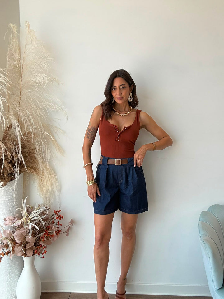 144 Bermuda denim Teo