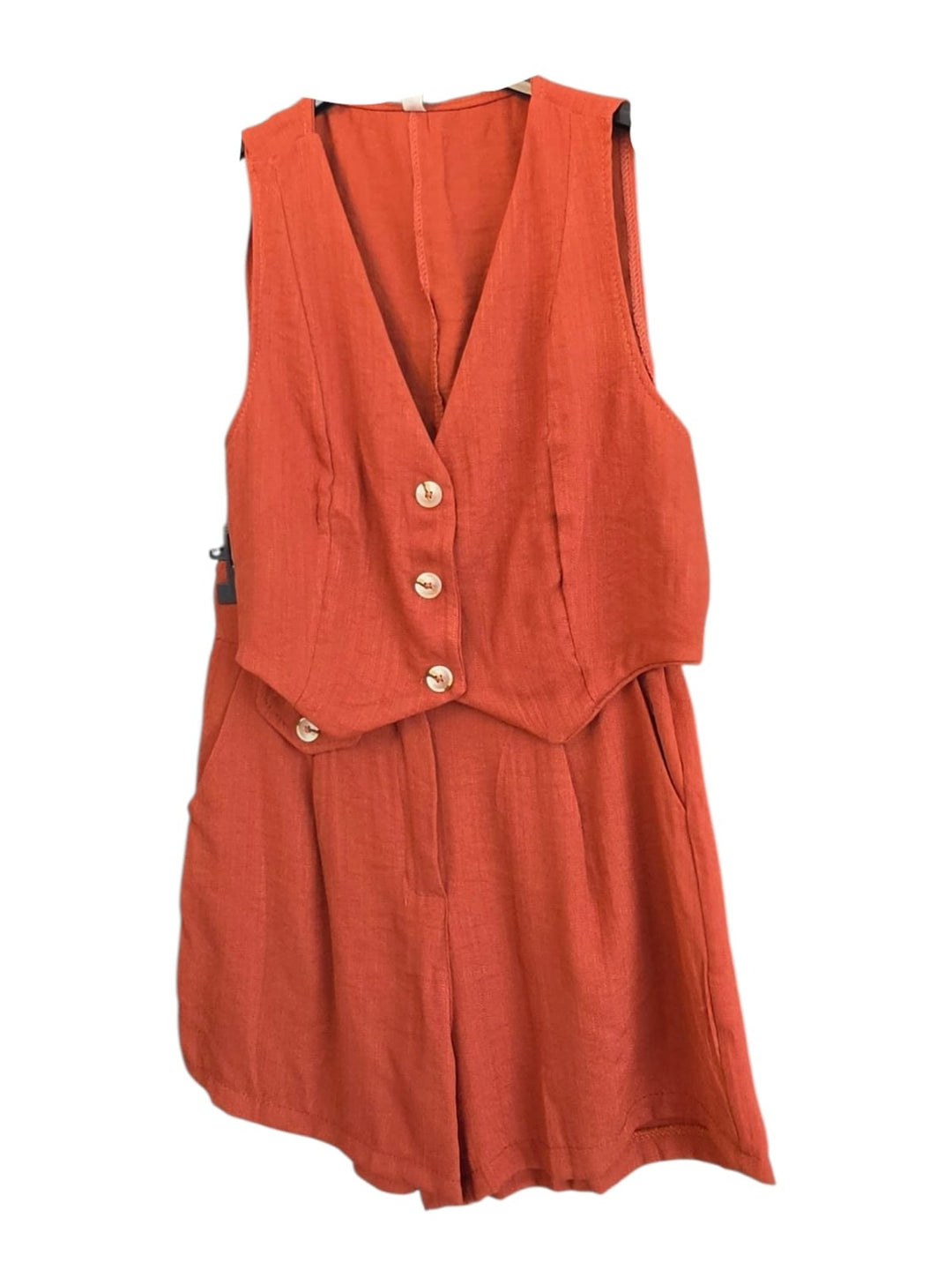 242 Coordinato gilet e shorts Gaia