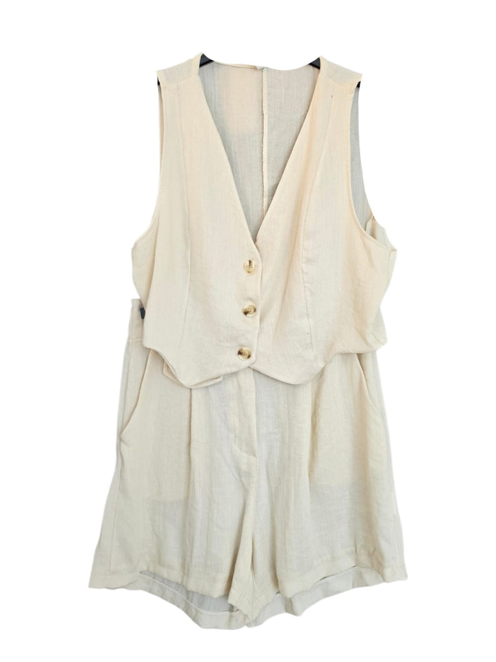 242 Coordinato gilet e shorts Gaia