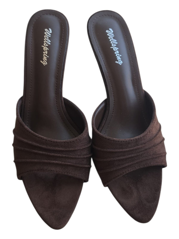 257 Sandalo tacco Mule cacao