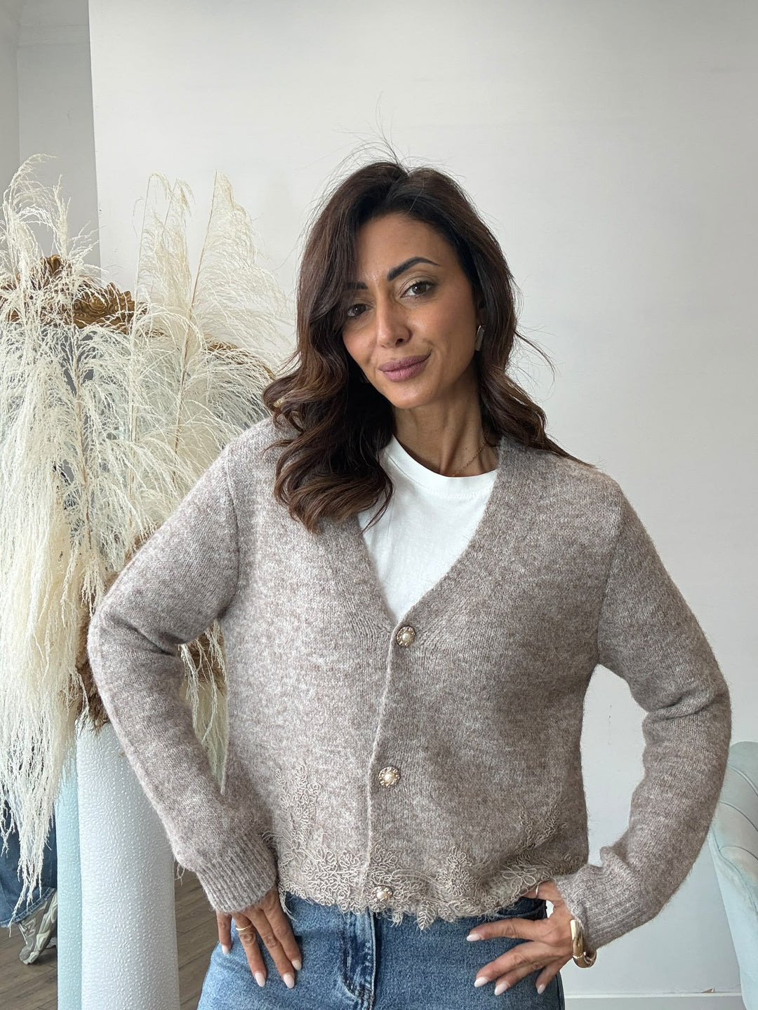 604 Pull cardigan Peluche