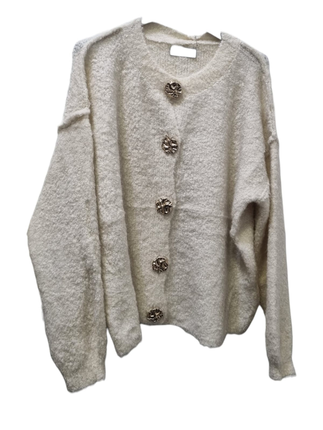 403 Pull cardigan bottoni oro big