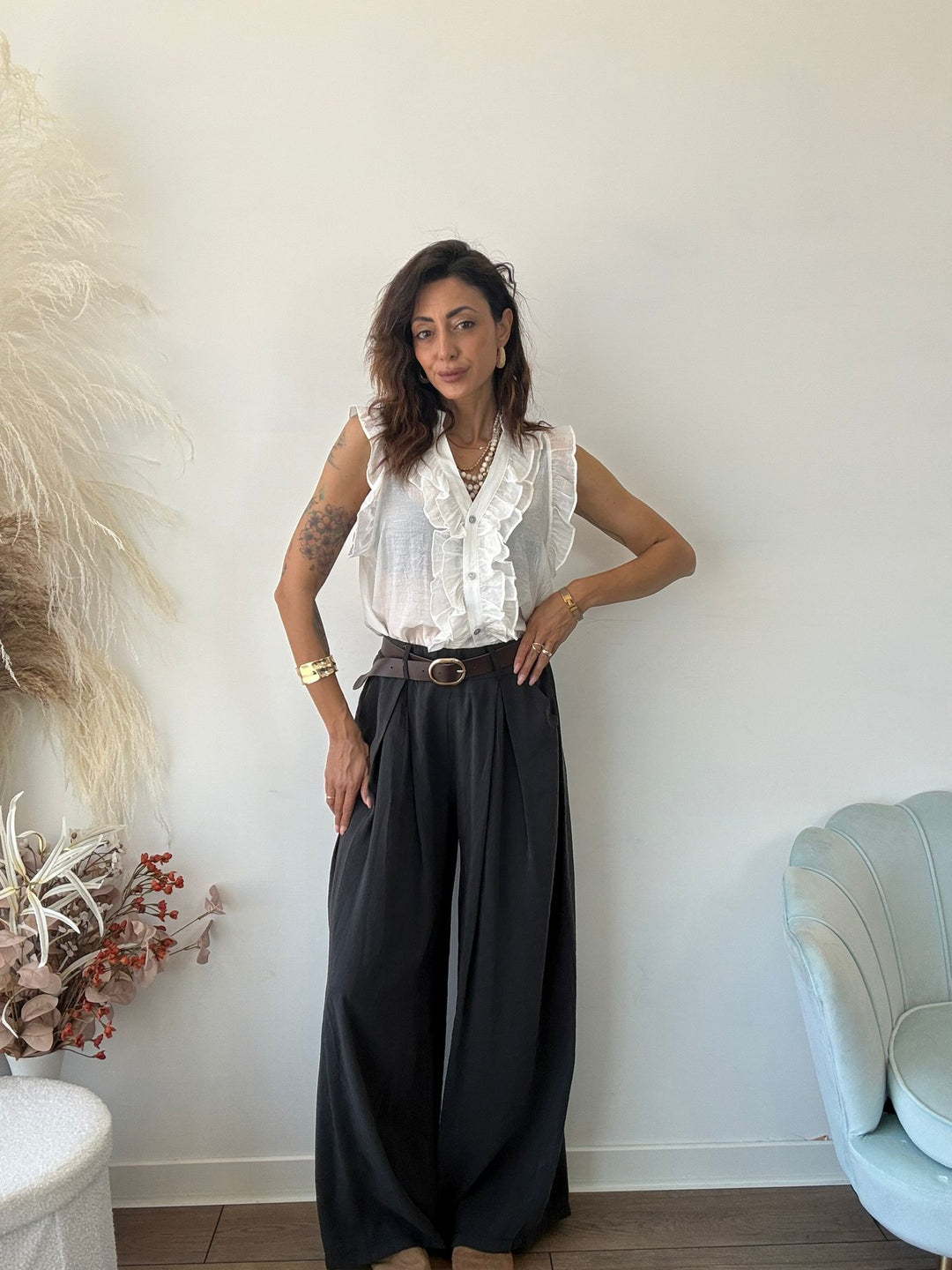 990 Pantalone con cinta Jaco