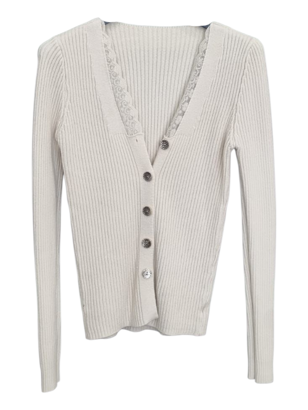 273 Maglia a costine con bottoni