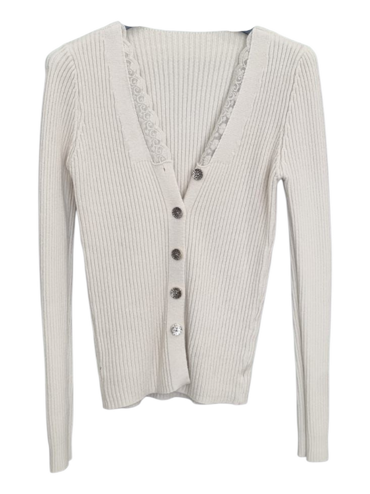 273 Maglia a costine con bottoni