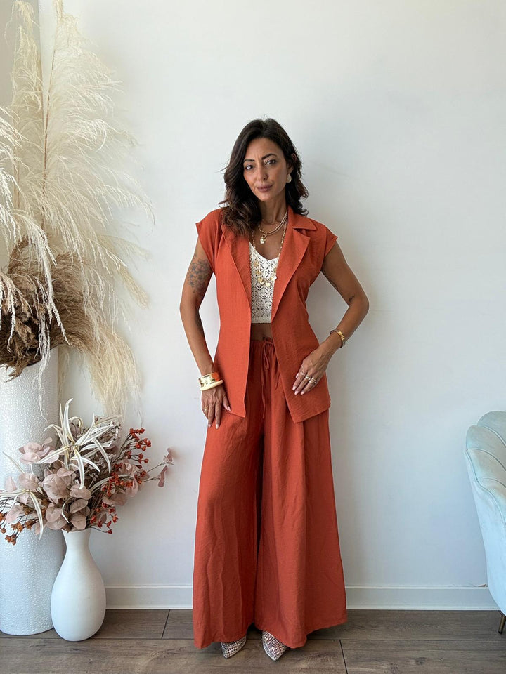 203 Coordinato gilet e pantalone Tulus