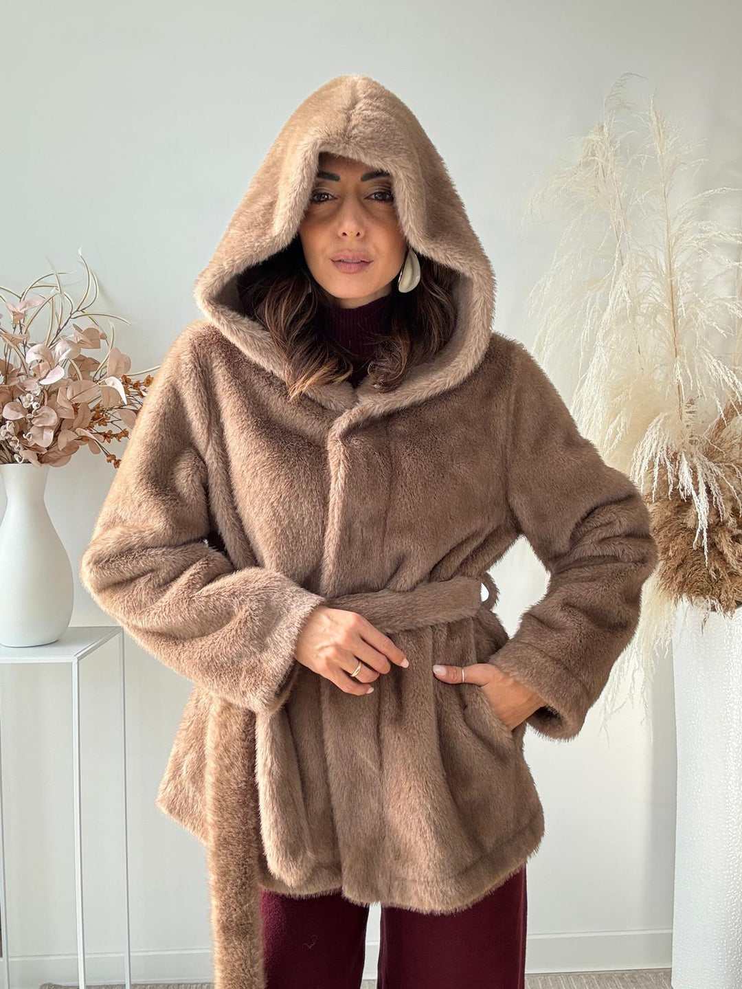 399 Ecofur Orsetto con cappuccio