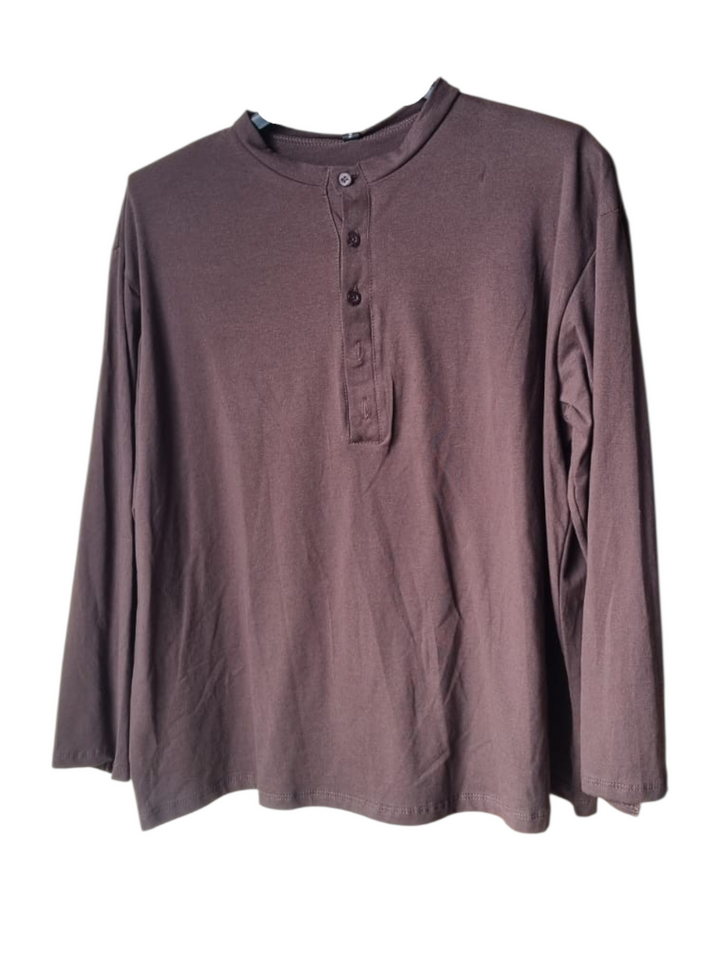 578 Maxi maglia bottoncini